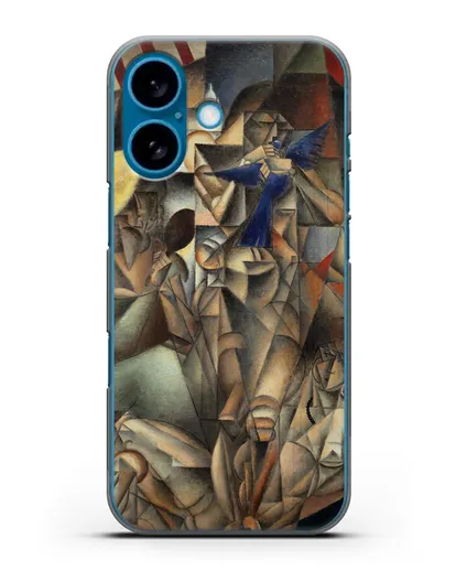 Чехол Синяя Птица (Метценже Жан) силиконовый для iPhone 16