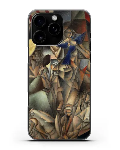 Чехол Синяя Птица (Метценже Жан) силиконовый для iPhone 16 Pro Max