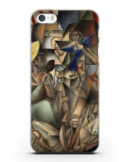 Чехол Синяя Птица (Метценже Жан) силиконовый для iPhone 5/5s/SE