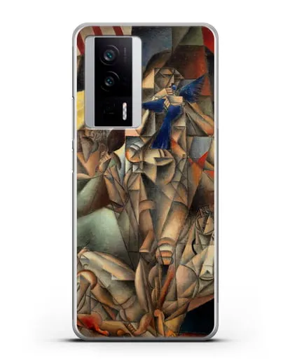 Чехол Синяя Птица (Метценже Жан) силиконовый для Xiaomi Poco F5 Pro