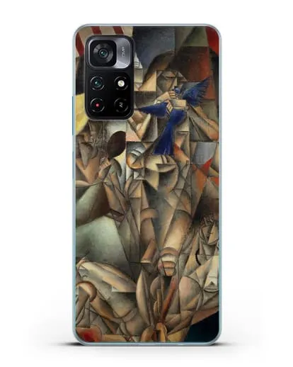 Чехол Синяя Птица (Метценже Жан) силиконовый для Xiaomi Poco M4 Pro 5G