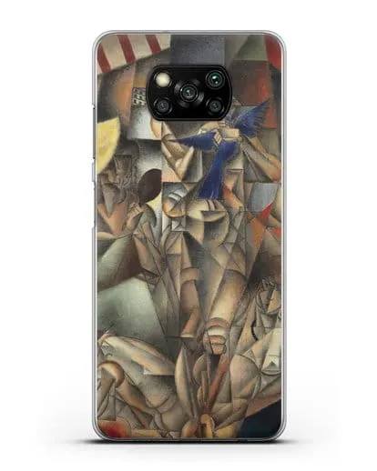 Чехол Синяя Птица (Метценже Жан) силиконовый для Xiaomi Poco X3