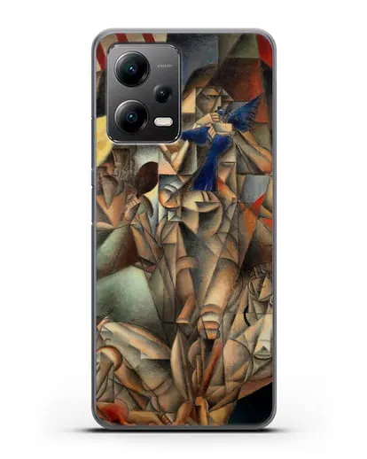 Чехол Синяя Птица (Метценже Жан) силиконовый для Xiaomi Poco X5