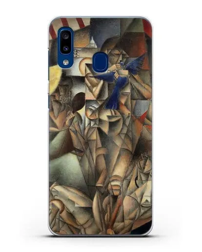 Чехол Синяя Птица (Метценже Жан) силиконовый для Samsung Galaxy A20 [SM-A205FN]