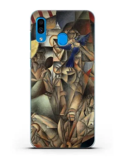 Чехол Синяя Птица (Метценже Жан) силиконовый для Samsung Galaxy A30 [SM-A305FN]