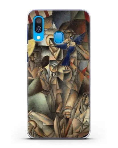 Чехол Синяя Птица (Метценже Жан) силиконовый для Samsung Galaxy A40 [SM-A405F]