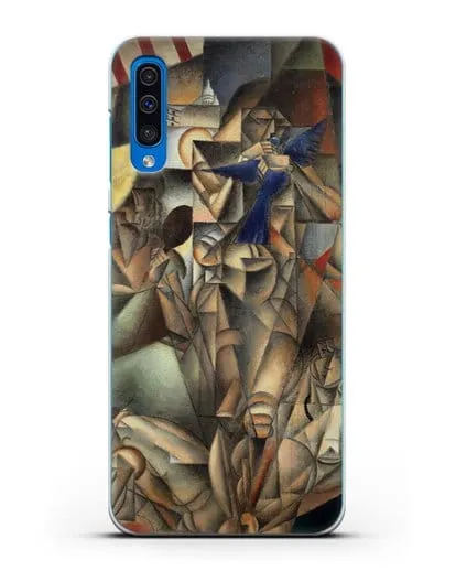 Чехол Синяя Птица (Метценже Жан) силиконовый для Samsung Galaxy A50