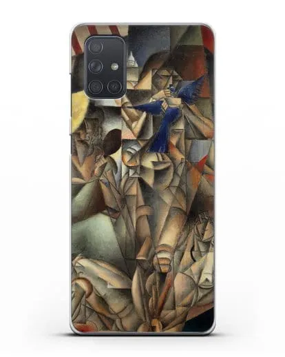 Чехол Синяя Птица (Метценже Жан) силиконовый для Samsung Galaxy A71 [SM-A715F]