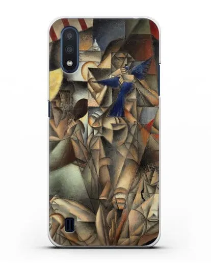 Чехол Синяя Птица (Метценже Жан) силиконовый для Samsung Galaxy M01 [SM-M015F]