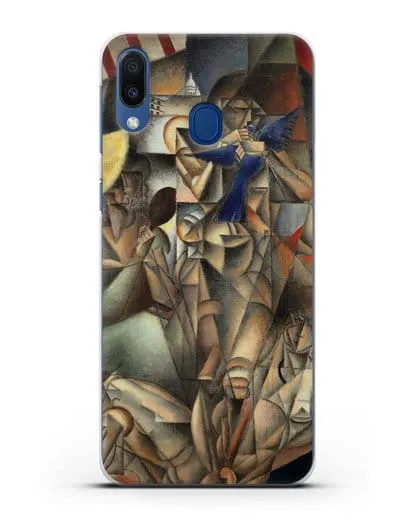 Чехол Синяя Птица (Метценже Жан) силиконовый для Samsung Galaxy M20 [SM-M205F]