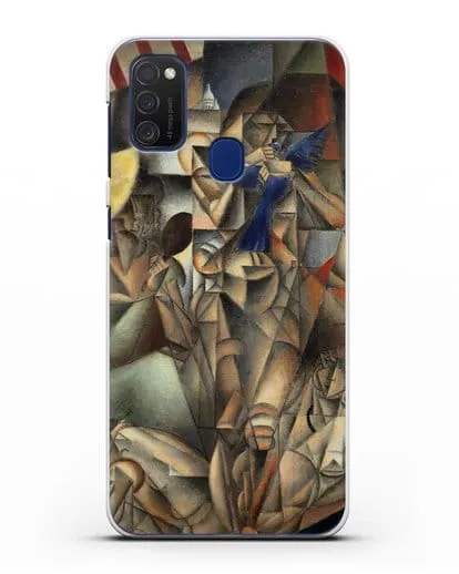 Чехол Синяя Птица (Метценже Жан) силиконовый для Samsung Galaxy M21 [SM-M215F]