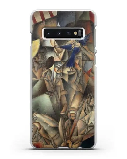 Чехол Синяя Птица (Метценже Жан) силиконовый для Samsung Galaxy S10 Plus [SM-G975F]