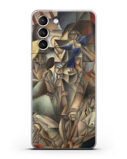 Чехол Синяя Птица (Метценже Жан) силиконовый для Samsung Galaxy S21 FE [G990B]