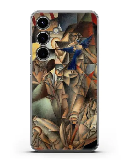 Чехол Синяя Птица (Метценже Жан) силиконовый для Samsung Galaxy S24