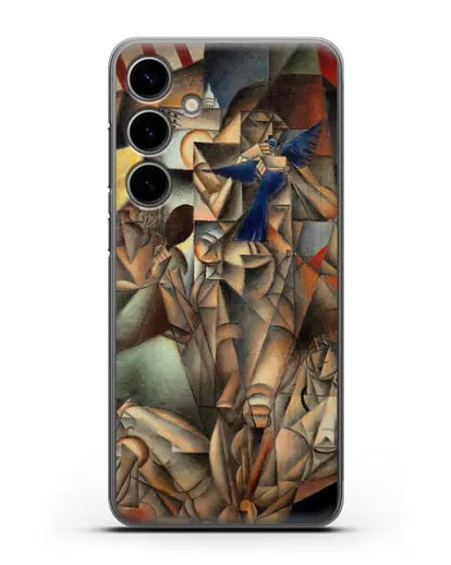 Чехол Синяя Птица (Метценже Жан) силиконовый для Samsung Galaxy S24 Plus