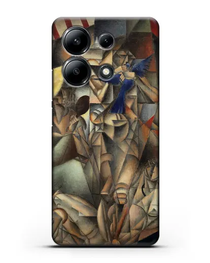 Чехол Синяя Птица (Метценже Жан) силиконовый для Xiaomi Redmi Note 13 4G