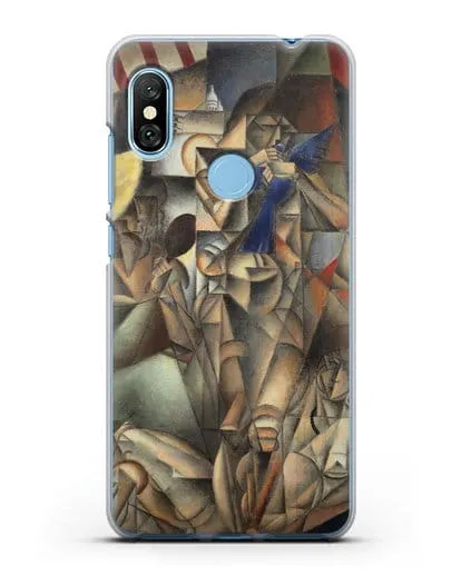 Чехол Синяя Птица (Метценже Жан) силиконовый для Xiaomi Redmi Note 6 Pro