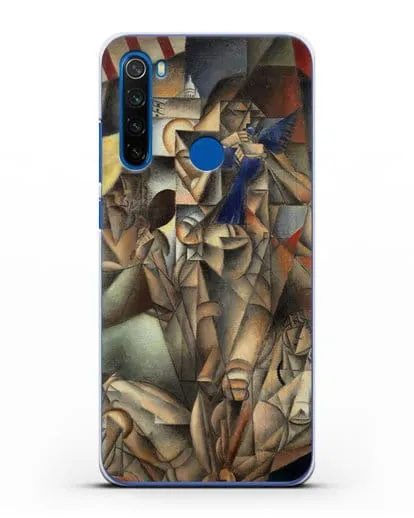 Чехол Синяя Птица (Метценже Жан) силиконовый для Xiaomi Redmi Note 8