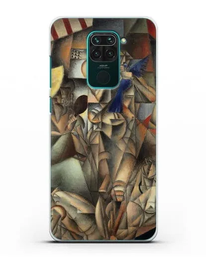 Чехол Синяя Птица (Метценже Жан) силиконовый для Xiaomi Redmi Note 9