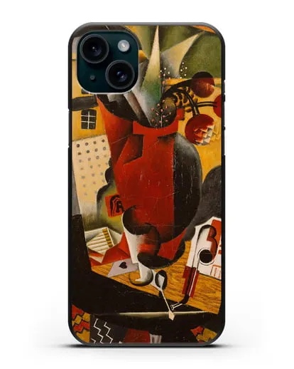 Чехол Стол у окна (Метценже Жан) силиконовый для iPhone 15 Plus