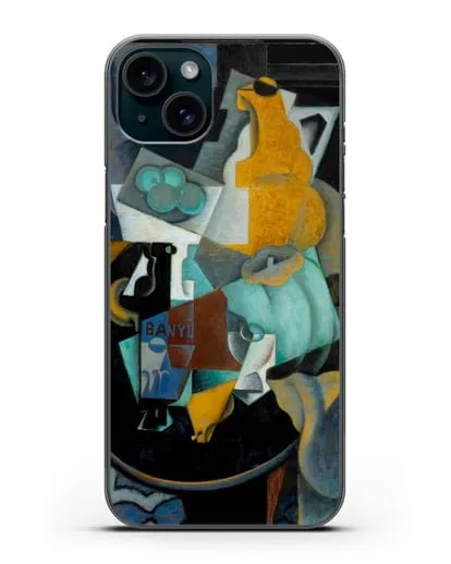 Чехол Фрукты и кувшин на столе (Метценже Жан) силиконовый для iPhone 15 Plus