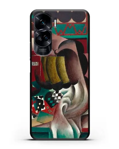 Чехол Натюрморт с тыквой и бутылкой рома (Метценже Жан) силиконовый для Honor 90 Lite