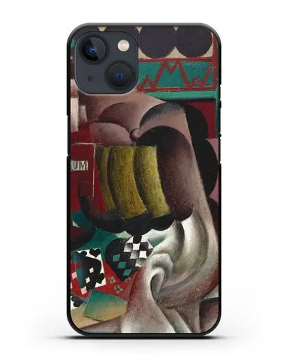 Чехол Натюрморт с тыквой и бутылкой рома (Метценже Жан) силиконовый для iPhone 13