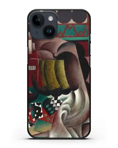 Чехол Натюрморт с тыквой и бутылкой рома (Метценже Жан) силиконовый для iPhone 14