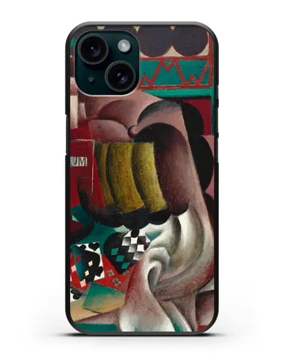 Чехол Натюрморт с тыквой и бутылкой рома (Метценже Жан) силиконовый для iPhone 15