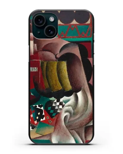 Чехол Натюрморт с тыквой и бутылкой рома (Метценже Жан) силиконовый для iPhone 15 Plus