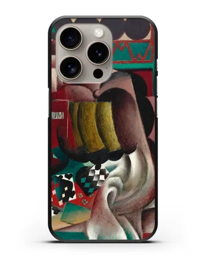 Чехол Натюрморт с тыквой и бутылкой рома (Метценже Жан) силиконовый для iPhone 15 Pro