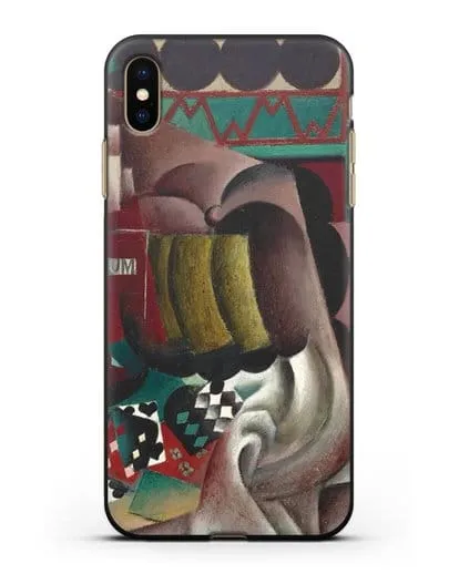 Чехол Натюрморт с тыквой и бутылкой рома (Метценже Жан) силиконовый для iPhone XS Max