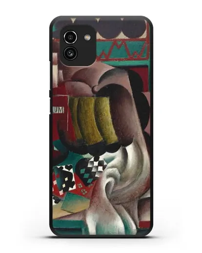 Чехол Натюрморт с тыквой и бутылкой рома (Метценже Жан) силиконовый для Samsung Galaxy A03 [SM-A035]