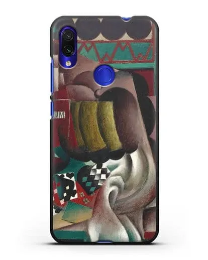 Чехол Натюрморт с тыквой и бутылкой рома (Метценже Жан) силиконовый для Xiaomi Redmi Note 7