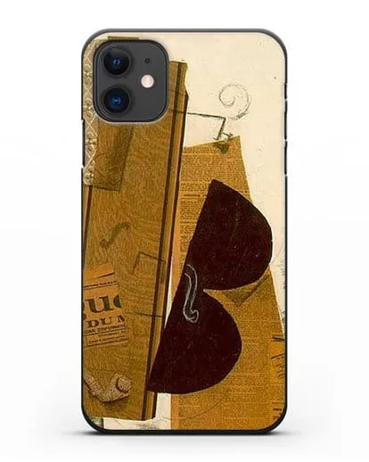 Чехол Скрипка и трубка (Брак Жорж) силиконовый для iPhone 11