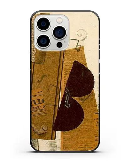 Чехол Скрипка и трубка (Брак Жорж) силиконовый для iPhone 13 Pro