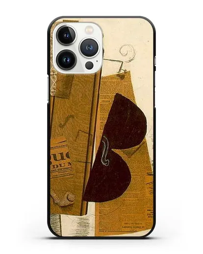 Чехол Скрипка и трубка (Брак Жорж) силиконовый для iPhone 13 Pro Max
