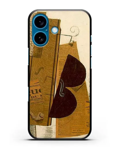 Чехол Скрипка и трубка (Брак Жорж) силиконовый для iPhone 16