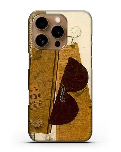 Чехол Скрипка и трубка (Брак Жорж) силиконовый для iPhone 16 Pro