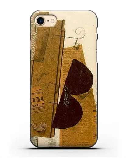 Чехол Скрипка и трубка (Брак Жорж) силиконовый для iPhone 8