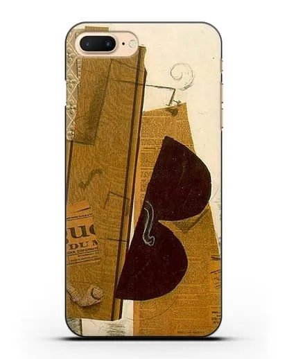 Чехол Скрипка и трубка (Брак Жорж) силиконовый для iPhone 8 Plus