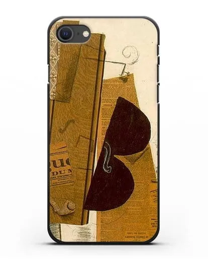 Чехол Скрипка и трубка (Брак Жорж) силиконовый для iPhone SE 2020