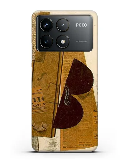 Чехол Скрипка и трубка (Брак Жорж) силиконовый для Xiaomi Poco F6 Pro