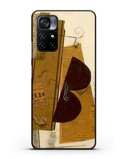 Чехол Скрипка и трубка (Брак Жорж) силиконовый для Xiaomi Poco M4 Pro 5G