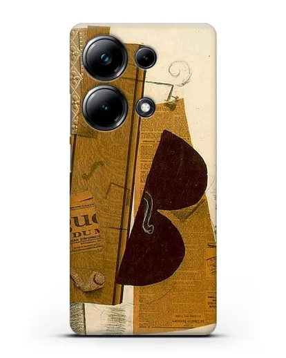 Чехол Скрипка и трубка (Брак Жорж) силиконовый для Xiaomi Poco M6 Pro