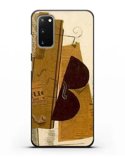 Чехол Скрипка и трубка (Брак Жорж) силиконовый для Samsung Galaxy S20 [SM-G980F]