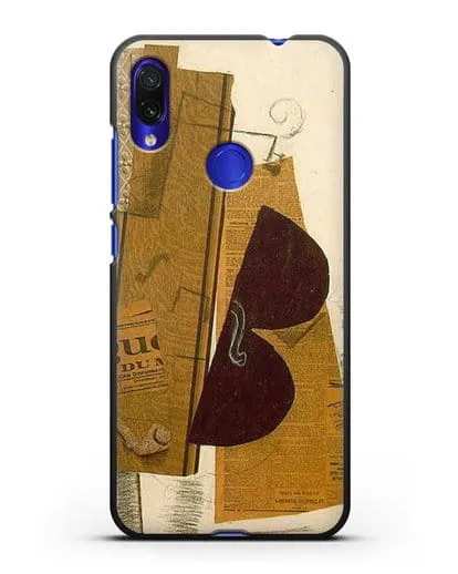 Чехол Скрипка и трубка (Брак Жорж) силиконовый для Xiaomi Redmi Note 7