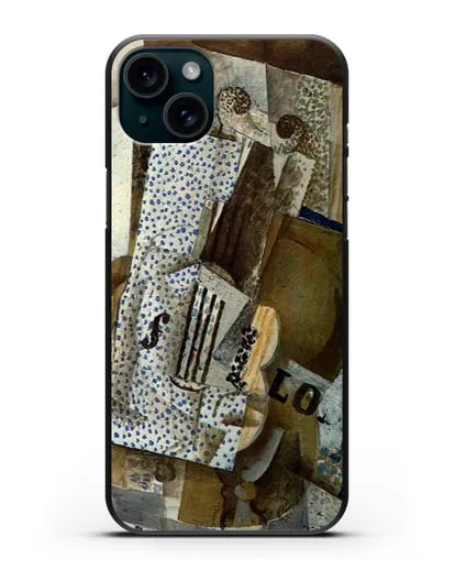 Чехол Мелодия для скрипки (Брак Жорж) силиконовый для iPhone 15 Plus