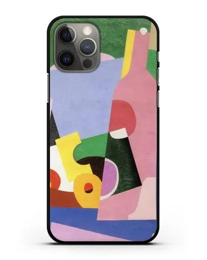 Чехол Натюрморт с бутылкой (Вельмье Жорж) силиконовый для iPhone 12 Pro