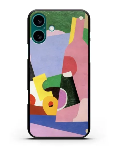 Чехол Натюрморт с бутылкой (Вельмье Жорж) силиконовый для iPhone 16 Plus